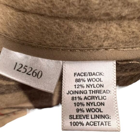 Ann Taylor Loft Camel Wool Toggle Coat with Hood - Picture 7 of 16